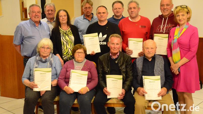 Die Siedlergemeinschaft Rothenstadt ehrt treue Mitglieder. Bild: Kunz