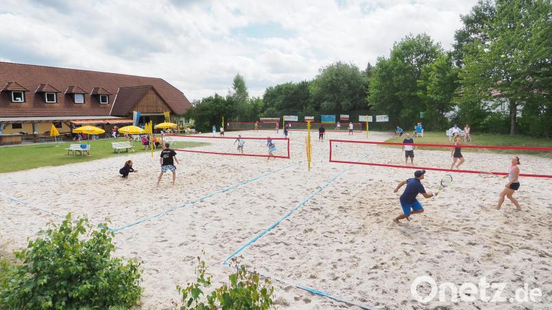 Erneut steht die Beach-Anlage des TuS Schnaittenbach im Mittelpunkt, wenn die bayerischen Meisterschaften im Beachtennis ausgetragen werden. Inzwischen wird mit Paddles gespielt. Archivbild: ref