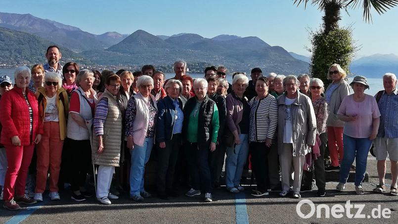 Die Ausflügler der AWO Weiden besuchen den Lago Maggiore bei herrlichem Wetter. Bild: R. Kreuzer