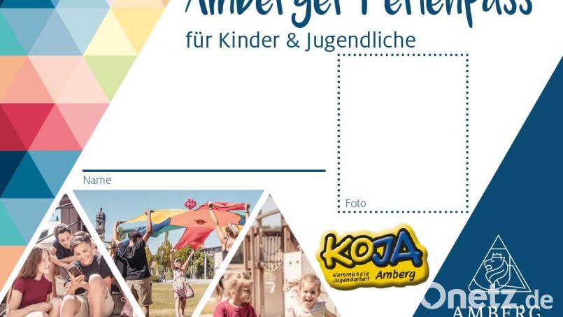 Der Amberger Ferienpass 2023. Gewerbetreibende können sich noch bis Montag, 22. Mai, anmelden. Bild: Koja Amberg/exb