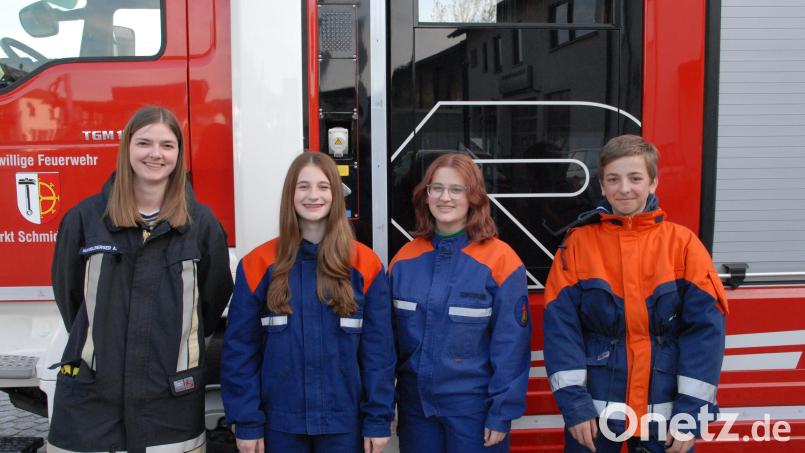Die Führungsriege in Schmidmühlen (von links): Anna Manglberger, Hannah Lautenschlager, Viktoria Sandner und Jason Fahrmann. Bild: pop