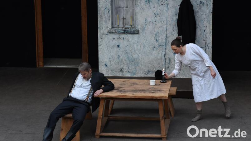 Das Drama nimmt seinen Lauf: Die Freilichtbühne am Buchberg spielt heuer &quot;Der Wittiber&quot; von Ludwig Thoma. Bild: Markus Nagler