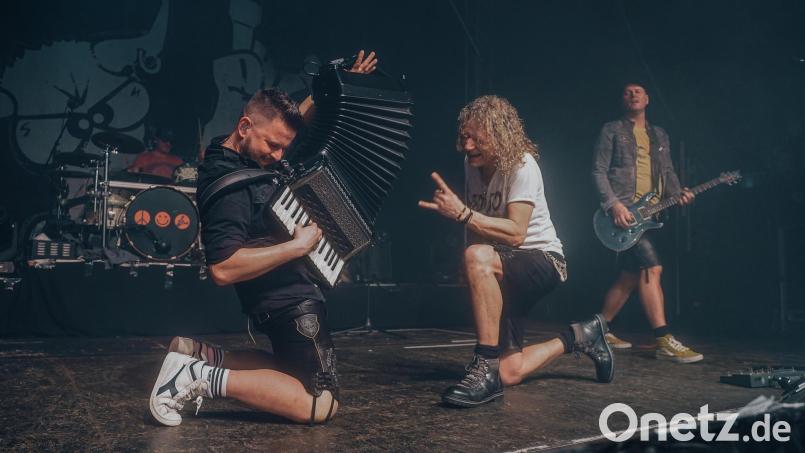 Frontmann Domml und seine Kollegen stehen schon seit fast 20 Jahren professionell auf der Bühne. Bild: Maria März