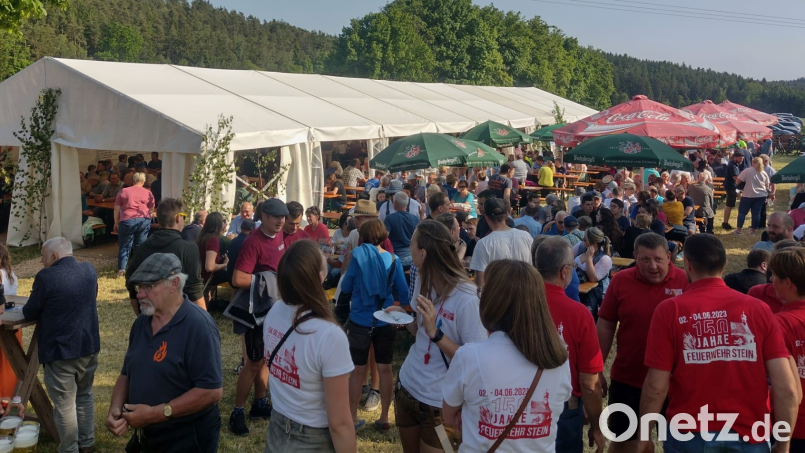 Das Pfingstfest der Feuerwehr Losau-Schiltern.ist gut besucht. Bild: M. Hösl/exb