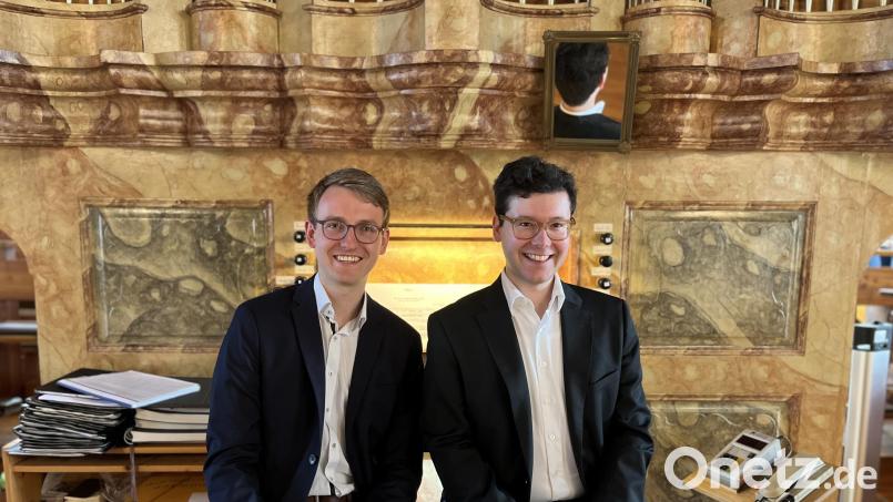 Zwei junge Künstler mit Format: Tom Zilbauer und Raphael Ernst Bild: hbl
