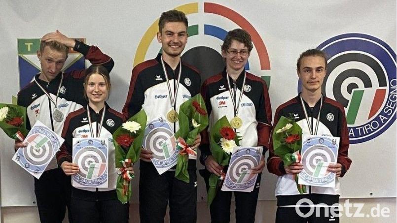 Kerstin Schmidt (Zweite von rechts) war die überragende Athletin beim Target-Sprint in Treviso. Bild: exb