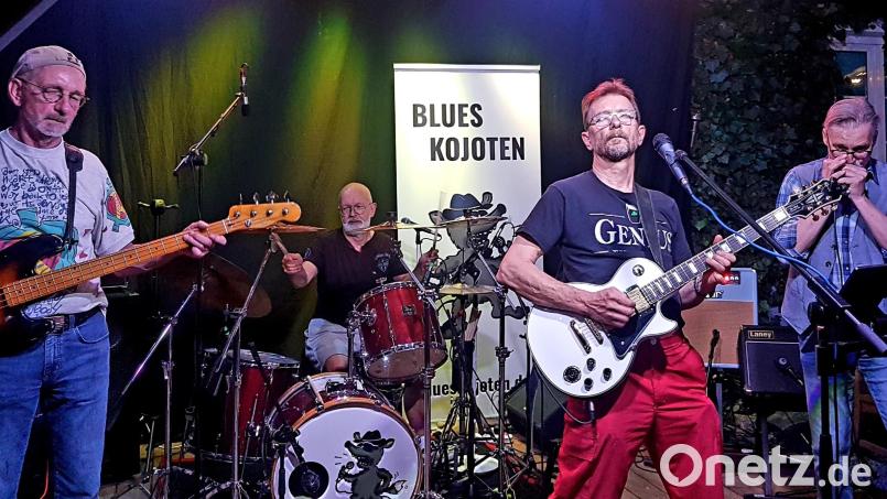 Die "Blues Kojoten" auf der "Live Stage" sorgen für einen stimmungsvollen Abend. Bild: Kunz