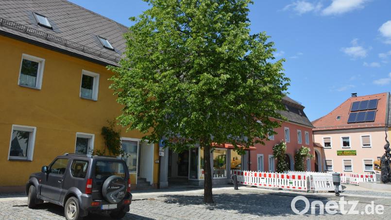 In den Stamm dieser im Jahr 1995 gepflanzten Winterlinde am Oberen Marktplatz in Mitterteich wurden mehrere Löcher gebohrt. Noch ist offen, welche Folgen dies für den Baum hat. Bild: jr