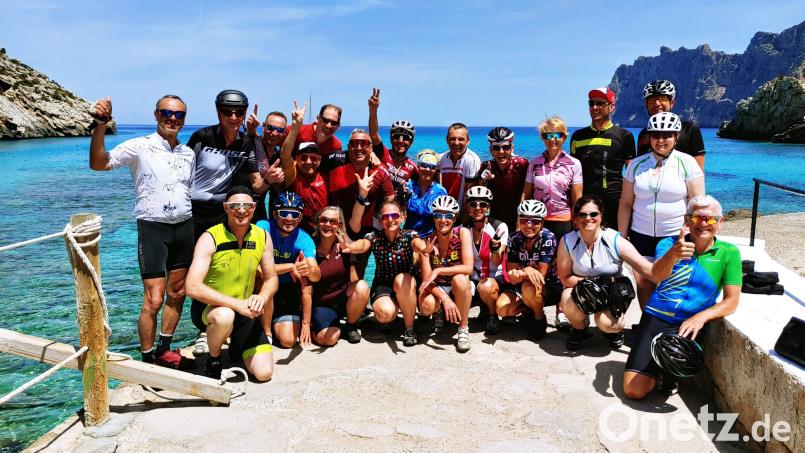 29 Radfahrer des VC Concordia Pirk fuhren 20.953 Kilometer auf Mallorca im Rennradtrainingslager . Bild: fz