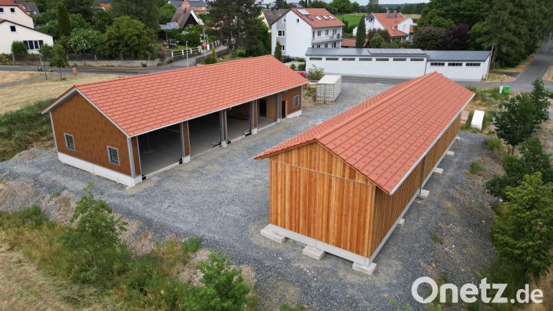 Der Neubau des Krummennaaber Bauhofs schreitet zügig voran. Bild: nza