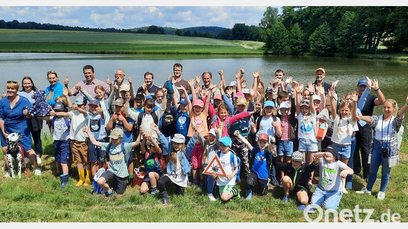 Ein toller Schultag im Fischerzentrum Bühl. Die Schüler der Dreifaltigkeitsschule waren begeistert. Bild: oe