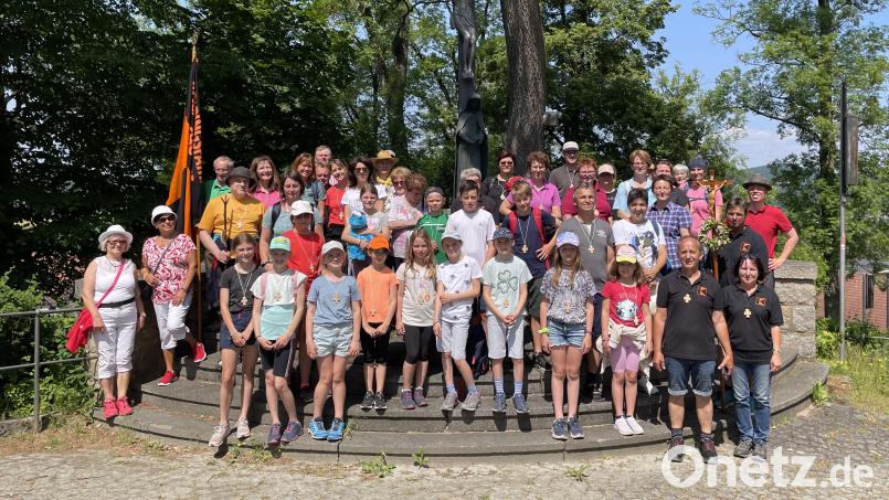 Die Fußwallfahrt von Schönsee zur Kreuzbergkirche in Pleystein war für die Pilger wieder ein schönes Erlebnis. Bild: Herrmann/exb