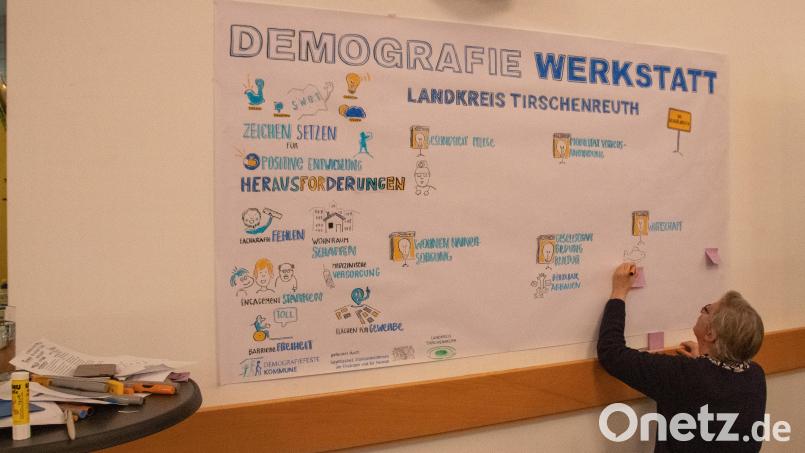 Die Anregungen der Bürger bei der Demografiewerkstatt, hier in Bad Neualbenreuth, wurden auch visuell dargestellt. Archivbild: Susanne Forster