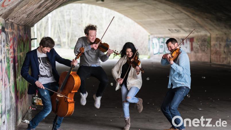 Den Soundtrack ihrer Jugend haben die Angehörigen des Feuerbachquartetts in das Programm "Born to be Child" gepackt. Bild: Jürgen Klieber Eventfotografie