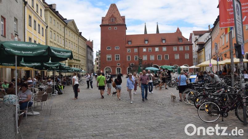 Hier am Haidplatz fiel der Mann mit dem Messer auf. Archivbild: fz