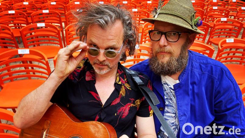 Der &quot;harte Kern&quot; der Band Dreiviertelblut sind die beiden Musiker Gerd Baumann und Sebastian Horn. Bild: Gerd Baumann/exb