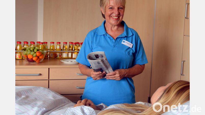 Der Besuchsdienst im Krankenhaus St. Barbara nimmt seine Tätigkeit wieder auf. Bild: Michael Vogl/exb