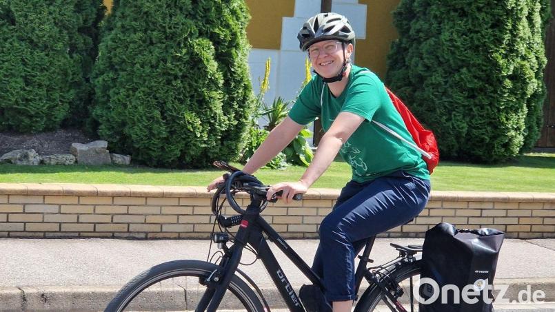 Katrin Lemke ist gern auf dem Rad unterwegs, auch ganz ohne elektrische Antriebshilfe. Bild: Thomas Dobler