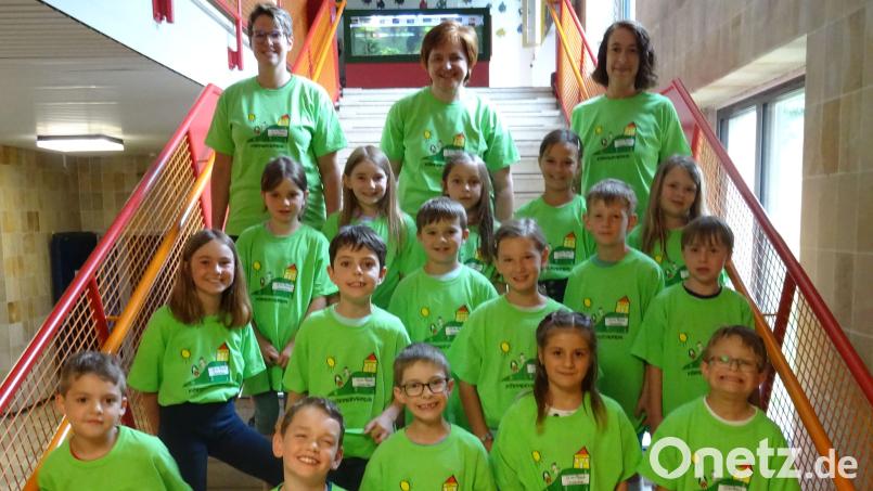 Gemeinsam präsentieren sich die Schüler im neuen Look. Bild: S. Ludwig/exb