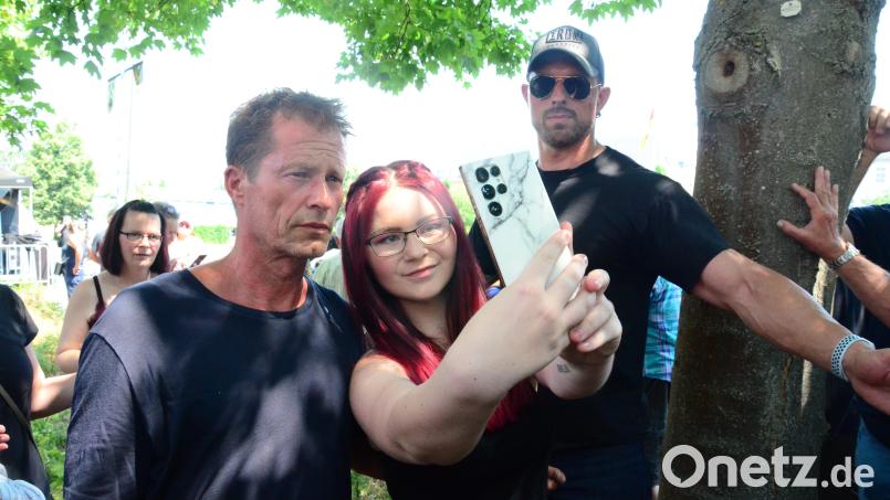 Ein begehrtes Motiv in Weiden: Schauspieler Til Schweiger Bild: Kunz