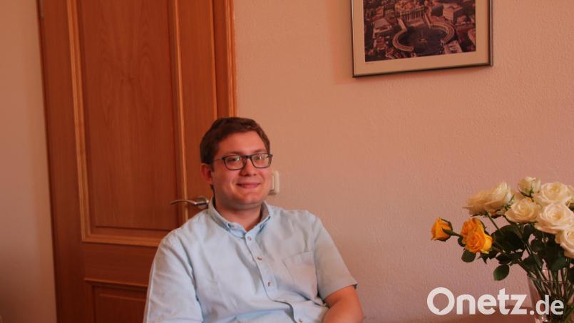 Priesteramtskandidat Matthias Merkl ist zurück in der Pfarrei St. Georg Amberg. Bild: ads