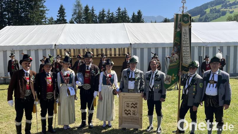 D`Haagerthaler Schützen reisten nach Tirol, um die Rettenberger Schützenkompanie Kolsassberg Tirol zu besuchen. Bild: Franz Johann