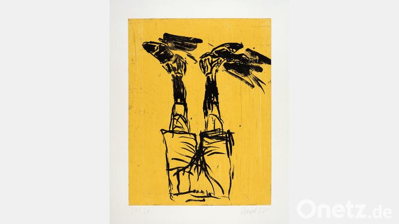 Georg Baselitz :"Mit Schatten", 2004 Bild: Georg Baselitz und Knust&Kunz Gallery Editions, 2023