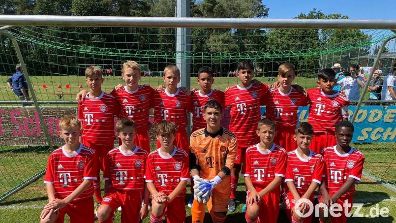 Die U12 des FC Bayern München nimmt als Titelverteidiger am Ostbayerncup bei der SpVgg SV Weiden teil. Bild: Johannes Ederer/exb