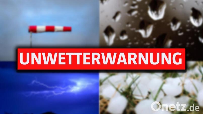 Am Mittwochabend soll es zu schweren Gewittern kommen. Grafik: Oberpfalz-Medien