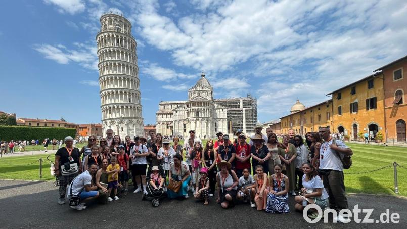 Pisa (Bild), Rom, Assisi und Rimini standen auf dem Reiseprogramm der Ministranten. Bild: Ministranten Hl. Familie Amberg