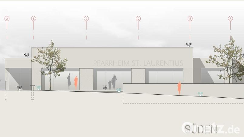 Das neue Pfarrheim in der Wassergasse gegenüber dem Pfarrhof entseht auf historischer Fläche. Auf dem Grundstück standen das Kommunbrauhaus und später das Feuerwehrgerätehaus. Bild: do