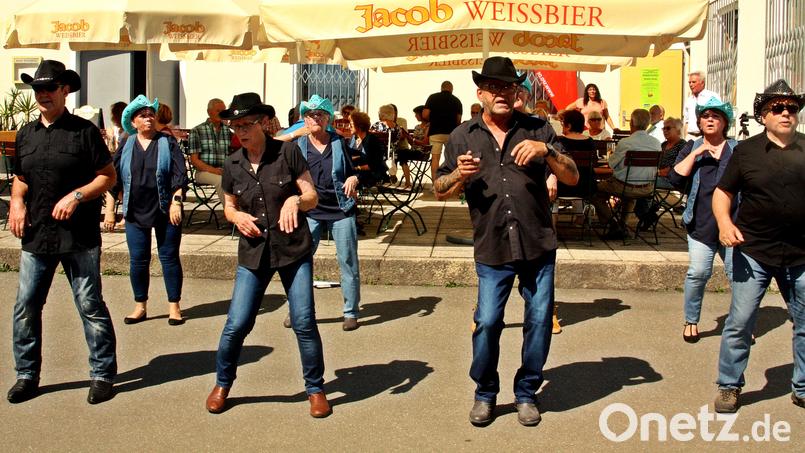 Die Line-Dancer zeigen den Senioren der SPD AG 60 plus Countrymusik und Tänze in zahlreichen Variationen. Bild: R. Kreuzer