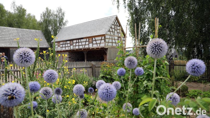 Ein Garten im Freilandmuseum Neusath: Das Eingangsgebäude des Freilandmuseums soll erneuert werden. Bild: Gerhard Götz