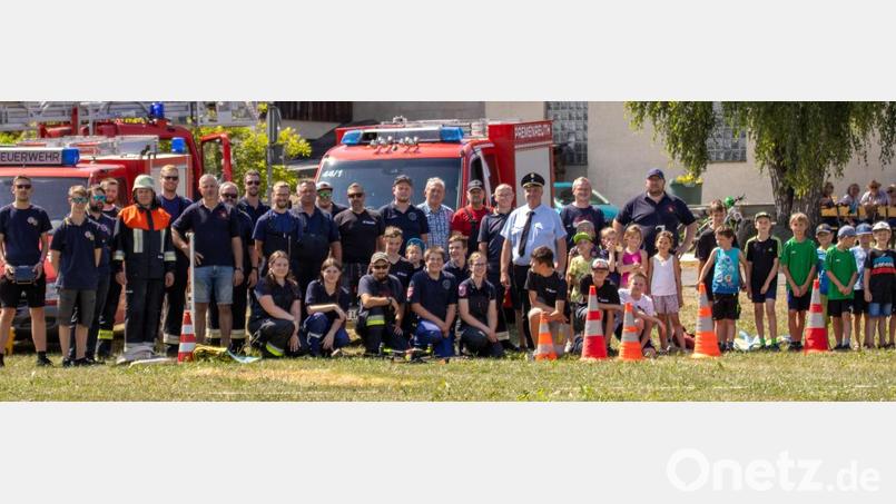 Spaß war beim Feuerwehraktionstag in Reuth angesagt. Bild: Mario Trottmann/exb