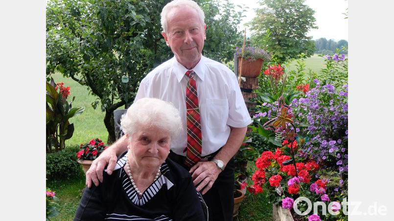 Gertraud und Erich Schieder aus Ellenbach feiern heute das seltene Fest der diamantenen Hochzeit. Bild: le