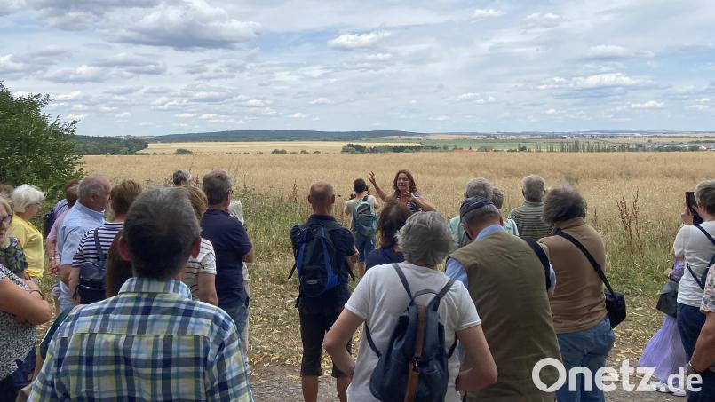 Dr. Radka Ranochová erläuterte der Gruppe interessante Einzelheiten zur Kulturlandschaft im nördlichen Teil des Bezirks Pilsen. Bild: Markus Scharnagl/exb