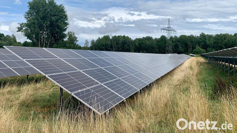 Auf den Breiten Wiesen in Weiden stehen schon mehr als 10 Hektar PV-Anlagen. Ein Kriterienkatalog soll der Stadt dabei helfen, künftige Anfragen für Solarparks zu priorisieren. Bild: Gabi Schönberger