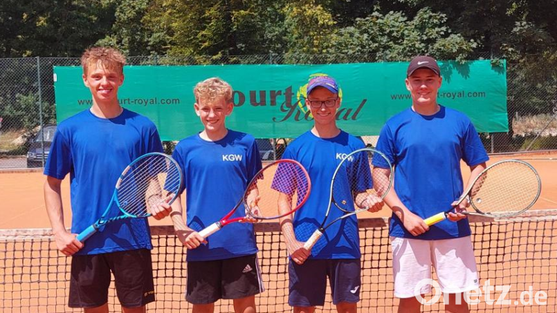 Die Leistungsträger bei den Jungen des Kepler waren: Andreas Nickolai, Marcel Zwetzig, Simon Döllinger und German Würschinger (von links). Bild: Andrea Kormann/exb