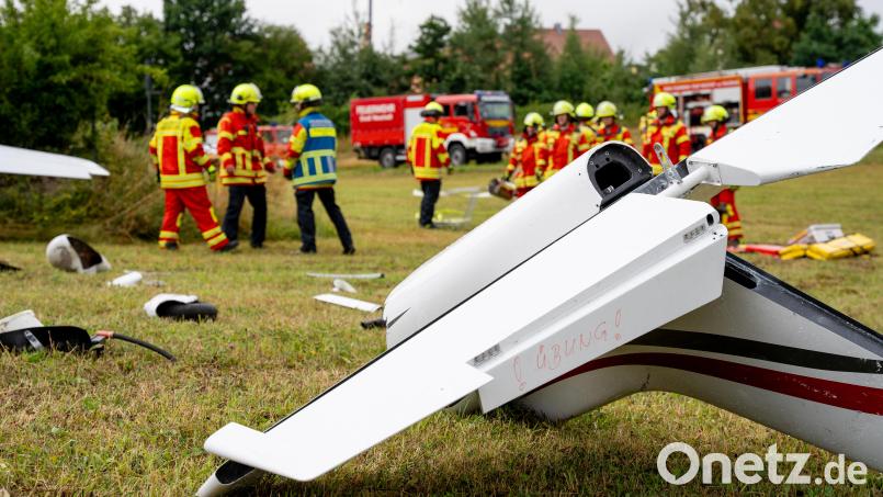 Ein Flugzeug ist abgestürzt! Das war das Szenario für den Übungstag. Bild: Gube, Marina
