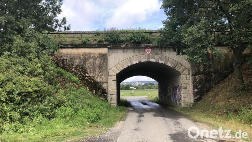Etwa an dieser Stelle entlang der Bahnstrecke Wiesau in Richtung Reuth hat sich am Freitagabend ein Unfall ereignet. Ein Kind musste ins Krankenhaus gebracht werden, ein anderes wurde leicht verletzt. Bild: wro