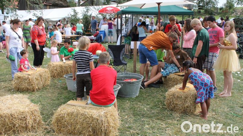 Eines von fünf Trabitzer Ferien-Highlights: Auf ähnlich lebhaften Besuch wie in den früheren Jahren hofft die Feilersdorfer Feuerwehr heuer am 20. August bei ihrem Kinderfest. Archivbild: bjp