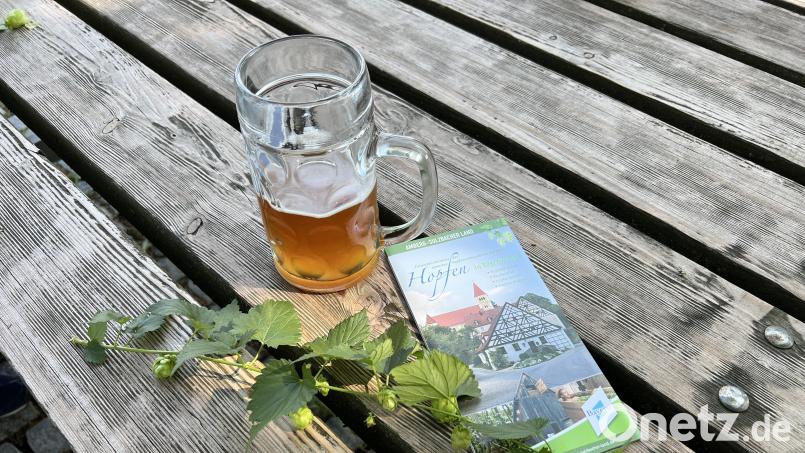 Der Hopfengarten in Illschwang ist ein Highlight der Wellnesstour - vor allem, wenn sich spontan eine Bierverkostung ergibt. Bild: eik