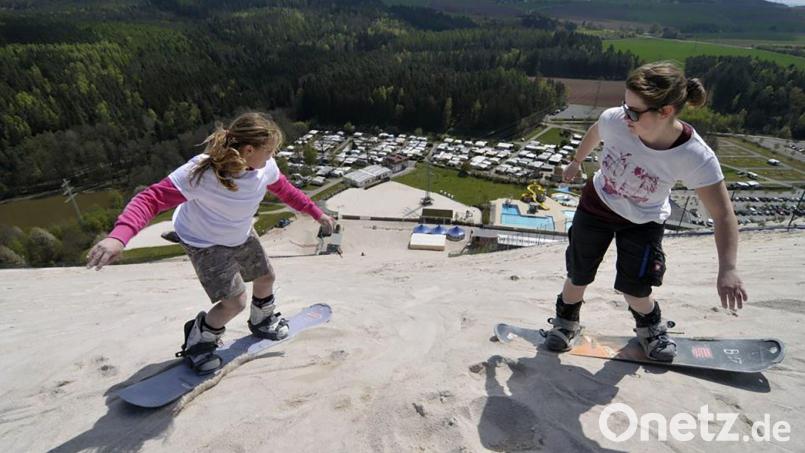 Lohnendes Ziel einer Radtour im Landkreis Amberg-Sulzbach: Der Monte Kaolino in Hirschau. Bild: Alexander Unger