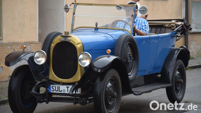 Dieser Chenard &amp; Walcker aus den 20er-Jahren war mit Abstand das älteste Auto beim Oldtimertreffen in Hohenburg. Bild: bö