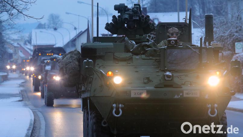 Ein Militärkonvoi der US-Army – Autofahrer sollten hier besonders wachsam sein. Bild: Wolfgang Steinbacher
