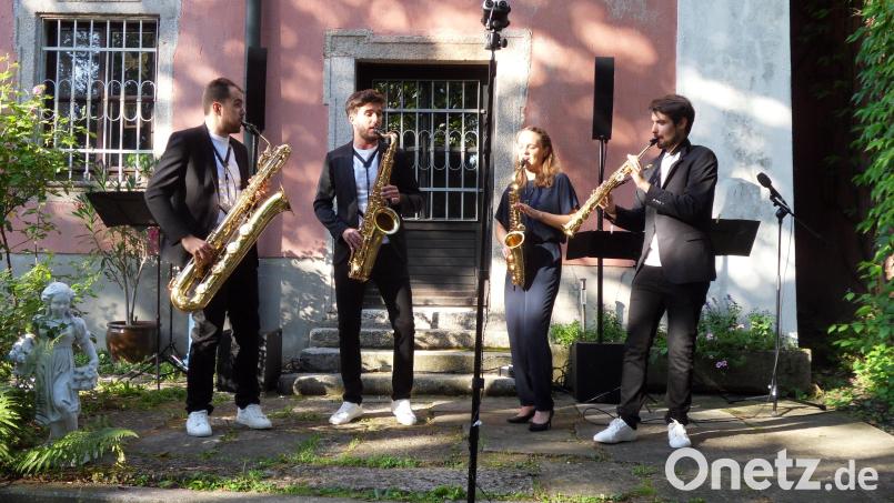 Das &quot;Arcis Saxophon Quartett&quot; tritt bei den Wurzer Sommerkonzerten auf. Archivbild: hbl