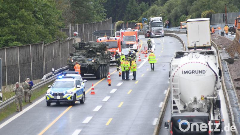 Die Unfallstelle auf der A93 Bild: Gabi Schönberger