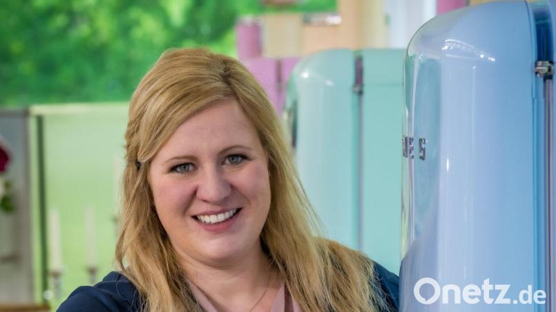 Monika aus Chamerau ist bei der Fernsehsendung &quot;Das große Backen&quot; die erste schwangere Teilnehmerin. Bild: Copyright: SAT.1/Claudius Pflug;