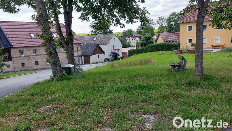 Auf dieser Brachfläche mitten in Göppmannsbühl soll in den den nächsten Monaten ein Blühgarten entstehen. Bild: Gemeinde Speichersdorf/exb