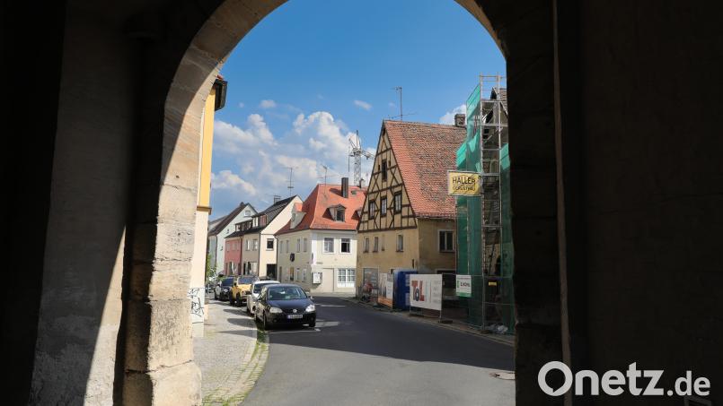 Das Ziegeltor in Amberg wird kurzzeitig für den Verkehr gesperrt. Bild: Wolfgang Steinbacher